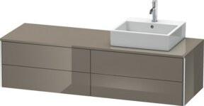 Duravit Waschtischunterschrank XSquare in Hochglanz Weiß, B/T/H: 160 x 40 x 40 cm - Bild 1