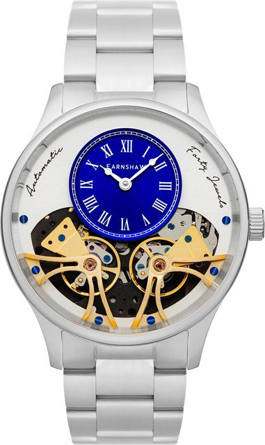 Thomas Earnshaw Herrenuhr, Automatik, Edelstahl, Blau, 44 mm - Bild 1