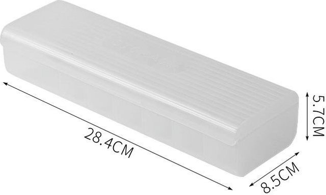 MENGN Top Kabel-Organizer Aufbewahrungsbox für Datenkabel und Ladegeräte, Weiß, B/T/H: 28,4 x 8,5 x 5,7 cm - Bild 1