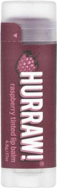 Hurraw! Getönter Lippenbalsam Himbeere, 4,8 g - Bild 1