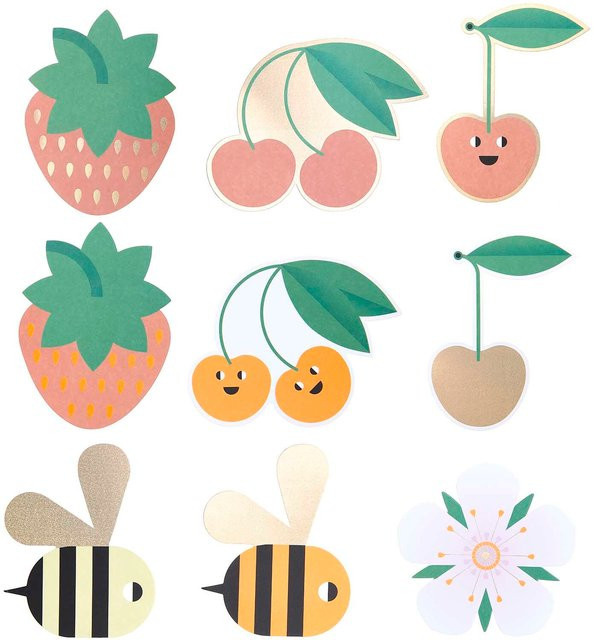 Rico Design Paper Poetry Kartenset mit Bienen, Früchten und Blumen für Erwachsene - Bild 1