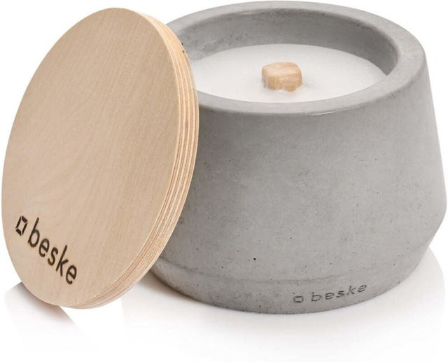 Beske Betonfeuer Steller grau rund Ø 14 cm x H 10 cm - Bild 1