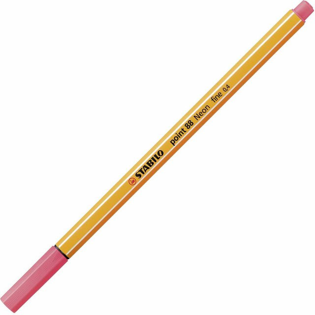 STABILO Point 88 Fineliner in Neonrot mit 0,4 mm Strichstärke - Bild 1