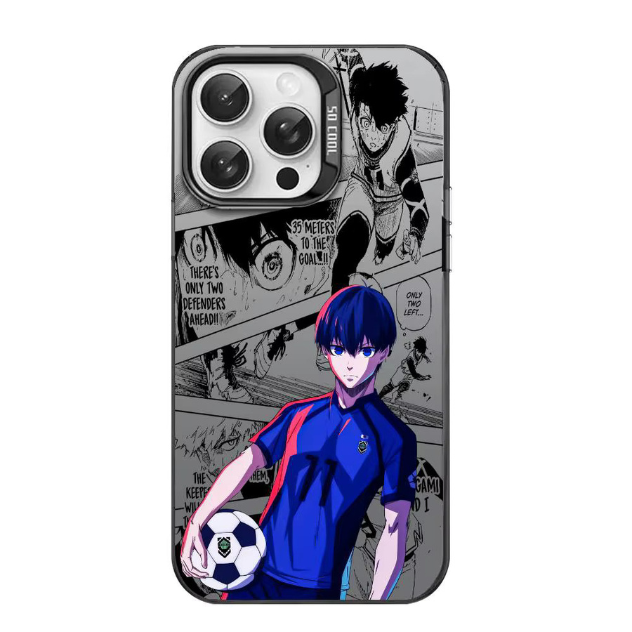 Anime Y-Yoichi Isagi Handyhülle für iPhone 17 16 15 14 13 12 11 Pro Max Air in Mehrfarbig mit Matt Metallic Aurora Effekt - Bild 6