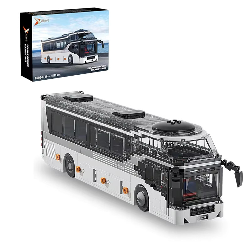AMAZINGBLOKS Stadt-Touristenbus Doppeldecker-Touristenbus-Modell, Baukasten, 811 Teile, ab 14 Jahren - Bild 5