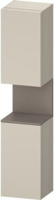 Duravit Hochschrank Qatego mit 2 Türen in Taupe Matt, B: 40 cm, T: 36 cm, H: 176 cm - Bild 1