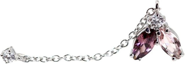 LEIS Ohrhänger 925 Sterling Silber, Blume, Zirkonia, bunt, Damen - Bild 1