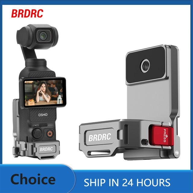 BRDRC Magnetischer Adapterrahmen für DJI Osmo Pocket 3, Kamera-Erweiterungshalterung und Desktop-Montagebasis für Vlogging-Videoaufnahmen - Bild 1