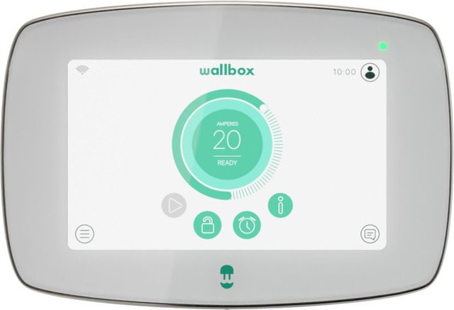 Wallbox Commander 2 Type 2 Ladestation mit 22kW und 5m Kabel in Weiß mit Wi-Fi, Bluetooth und Ethernet/LAN - Bild 1