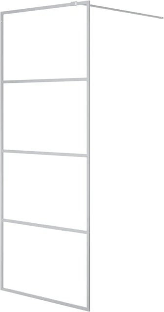 vidaXL Walk-In Duschwand aus ESG-Glas in Silber und Transparent, B: 80 cm, H: 195 cm - Bild 1