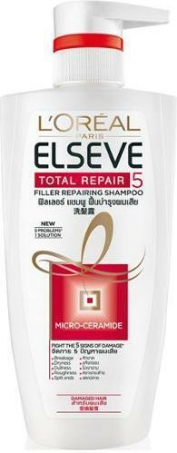 L'Oreal Paris Total Repair 5 Shampoo, 410 ml, strapaziertes Haar - Bild 1