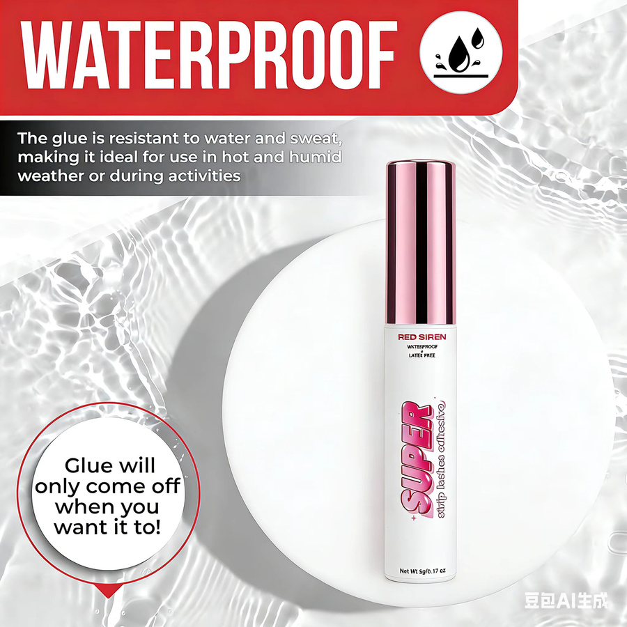 RED SIREN Wimpernkleber, weiß, 5 ml, latexfrei, wasserfest - Bild 2
