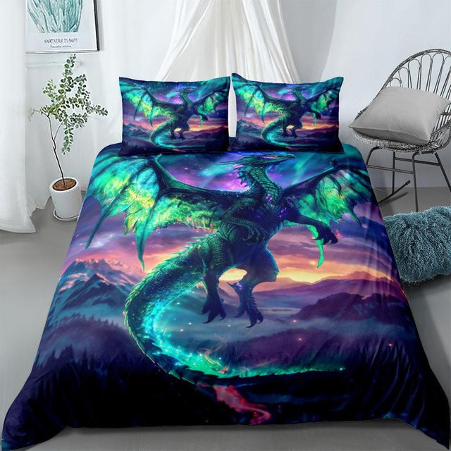 Clarp Bettbezug-Set mit Kissenbezügen aus Mikrofaser mit Tiermotiv in Mehrfarbig, B/H: 140 x 210 cm - Bild 1