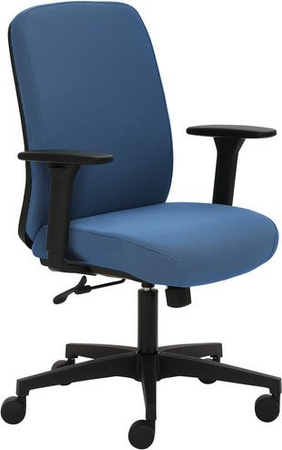Mayer Sitzmöbel Drehstuhl blau mit Armlehnen und Rollen, B/H: 70 x 62 cm