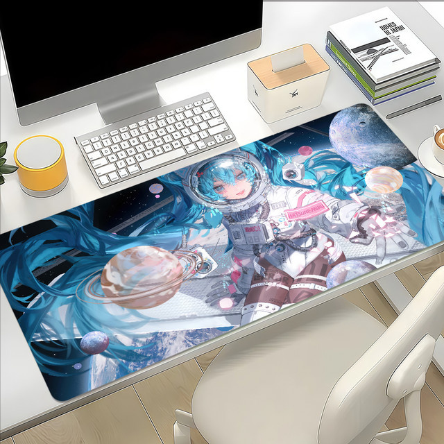 Bilibili M-Miku Kawaii Mauspad in Multicolour, rutschfest und verdickt für Gaming und Büro - Bild 1