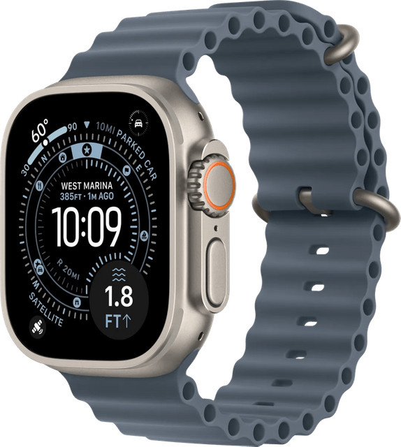 Apple Watch Ultra 3 Smartwatch, GPS + Cellular, 49 mm, Natur Titanium, Unisex - Bild 1