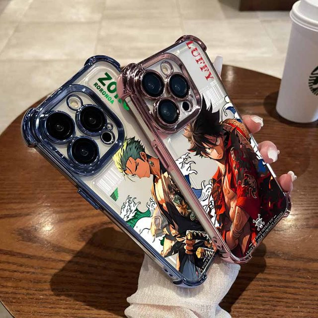ONE PIECE Handyhülle Luffy Zoro für Google Pixel 10 9 9A 8 8A 7 7A Pro XL 5G, stoßfeste Silikon-Softcover Hülle, Multicolor - Bild 1