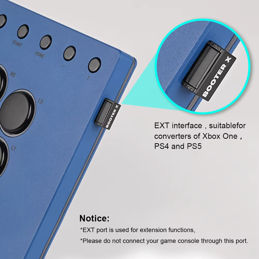 Haute42 BOOTER X Gaming-Konverter für Xbox One, Xbox Series S/X und PC als Hitbox-Controller-Adapter für Street Fighter 6 und HautePad - Bild 3