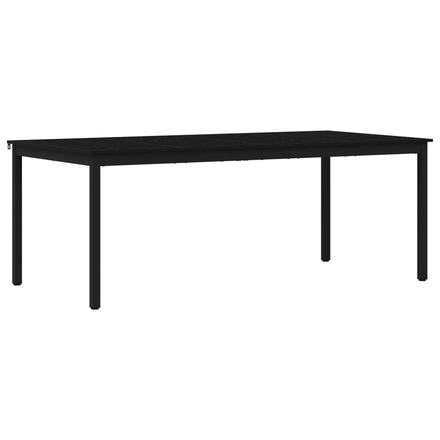 vidaXL Esstisch aus Holzwerkstoff in Eiche mit schwarzen Metallbeinen, rechteckig, B/T/H: 100 x 75 x 75 cm - Bild 2