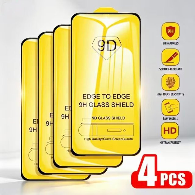 9D Ultra HD Panzerglas Vollkleber Display Schutz für Samsung Galaxy A56 A57 A17 A16 A15 A36 A26 A35 A34 A33 A55 A54 A53 S24FE A07 A06 A05 in Transparent - Bild 1