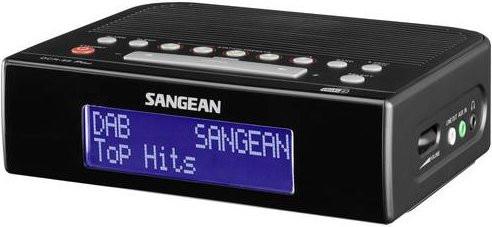Sangean DCR-89+ Radiowecker mit DAB+ und UKW, USB-C, AUX, Schwarz - Bild 1