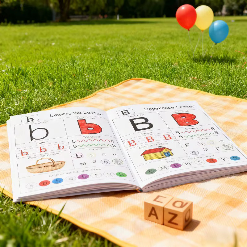 BOHY Englisches Übungsbuch für Kinder zum Alphabet und zur Wortzeichnung, Rot und Mehrfarbig - Bild 5