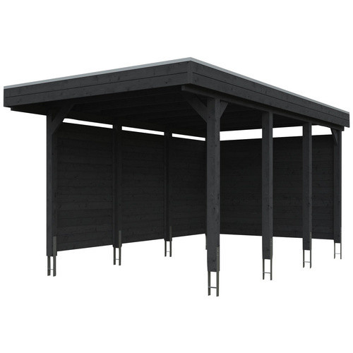 SKANHOLZ Carport Friesland Set 1, grau, B/T: 314 x 555 cm, Firsthöhe: 241 cm - Bild 2