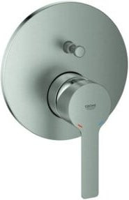 Grohe Fertigmontageset Lineare UP-Wannen-Einhebelmischer mit schwenkbarem Auslauf in Supersteel und Silber - Bild 1