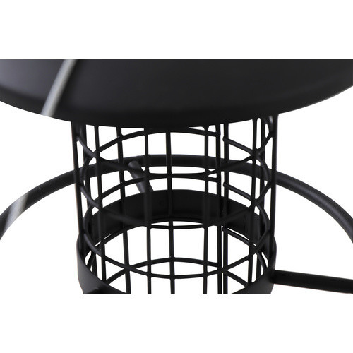 SIENA GARDEN Vogelfuttersäule aus Metall in Schwarz, B/H/T: 14 x 26 x 14 cm - Bild 2
