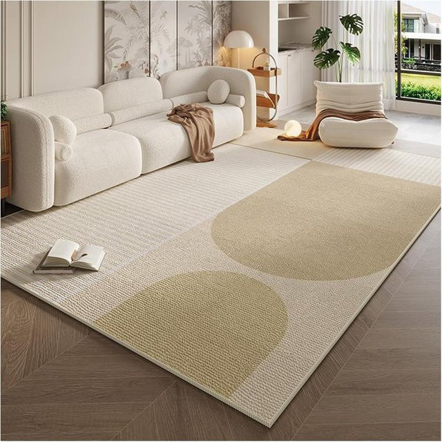 BC-Warm Home Teppich in Beige, modern gestreift, rutschfest, B/T: 60 x 40 cm - Bild 1