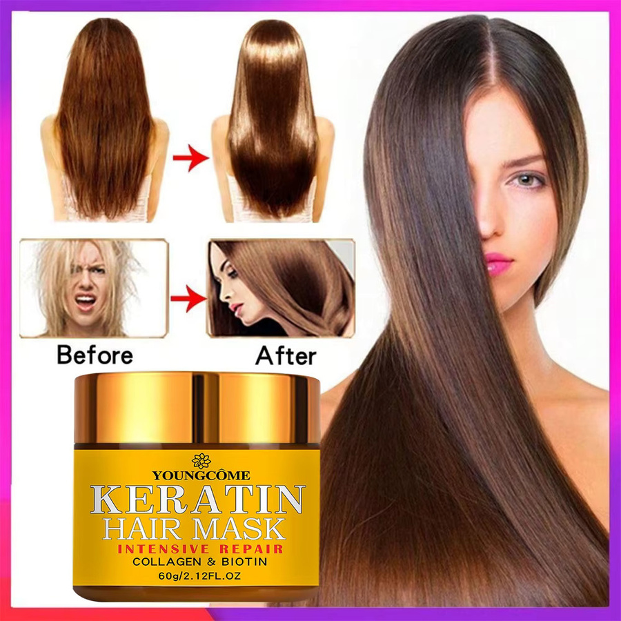 YOUNGCOME Haaröl mit Biotin, Kollagen, Keratin, für trockenes Haar - Bild 2