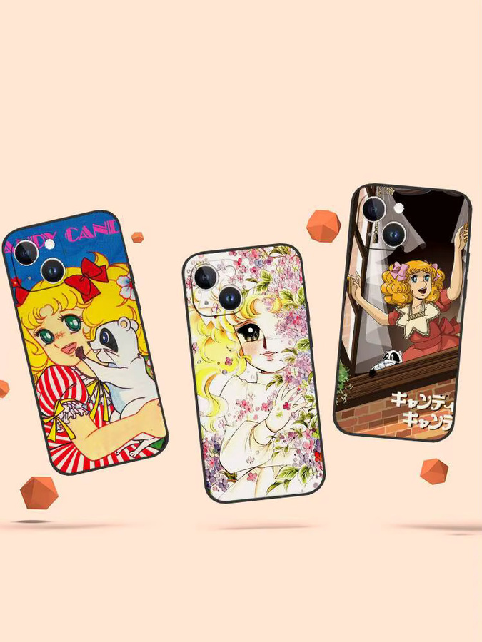 Mesuca Manga C-Candy Handyhülle für iPhone 16 15 14 13 12 11 Pro Max Plus Mini XR XS SE in Multicolour - Bild 7