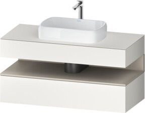 Duravit Waschtischunterschrank Qatego in Weiß, B/T/H: 120 x 55 x 60 cm - Bild 1