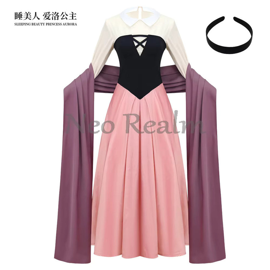 ZOBOTT Prinzessin Cosplay Kostüm-Set, Mädchen, Bunt / Mehrfarbig - Bild 2