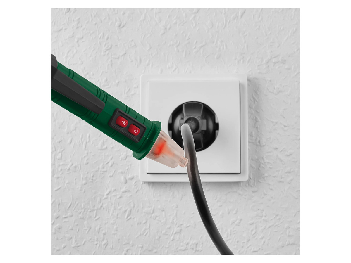 Parkside Kontaktloser Spannungsprüfer PKSS A2 und Netzwerkkabel-Tester PNKT A1 in Grün - Bild 2