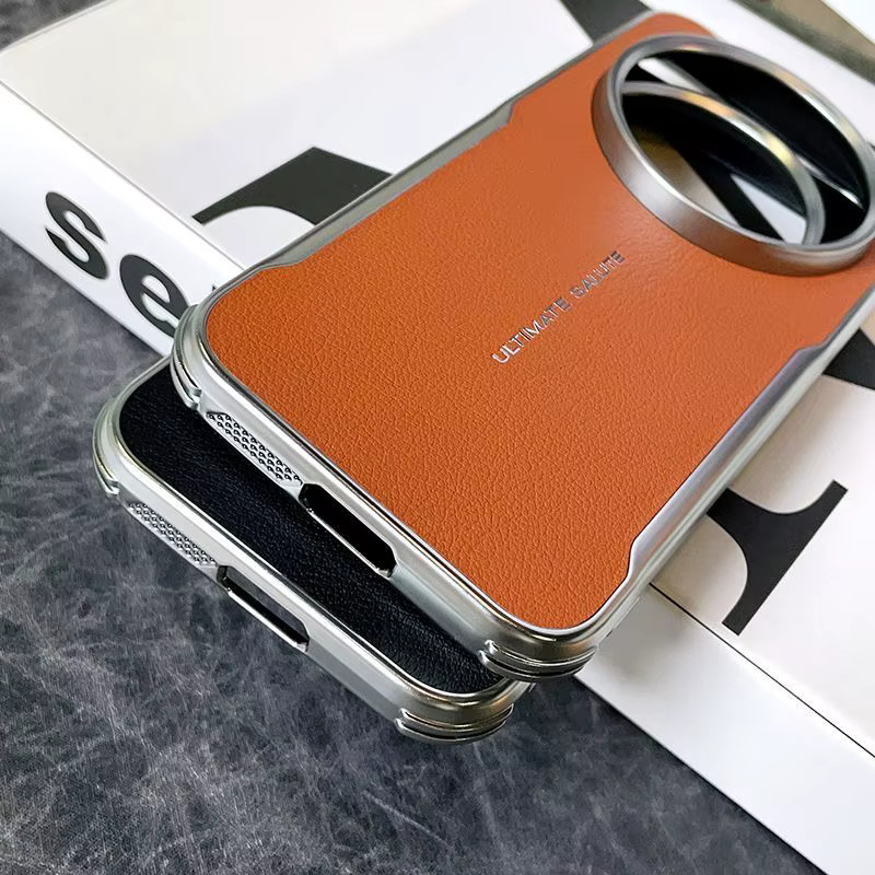 Xiaomi Mi 17 Ultra Schutzhülle aus PU-Leder mit magnetischer kabelloser Ladefunktion in Rot - Bild 3