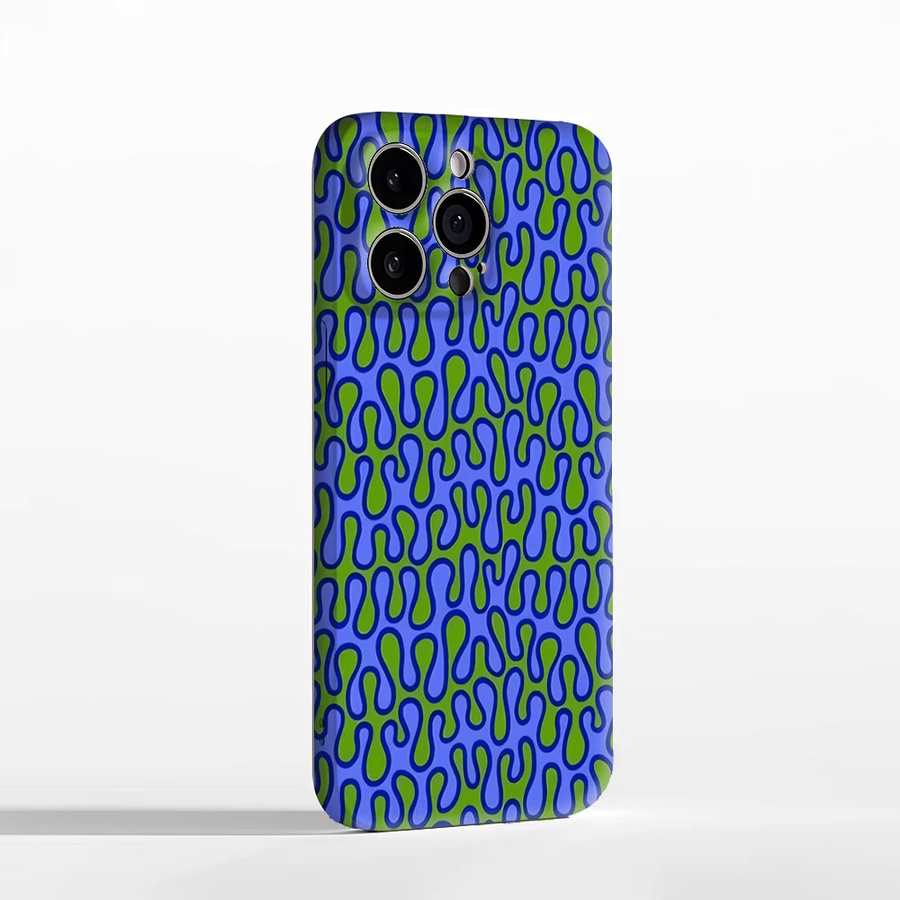 Wellenförmige Magnetische Handyhülle von Potdemiel für iPhone 17 16 15 14 13 Pro Max Plus in Multicolour, robuste Ein- und Doppelschicht-Schutzhülle - Bild 1