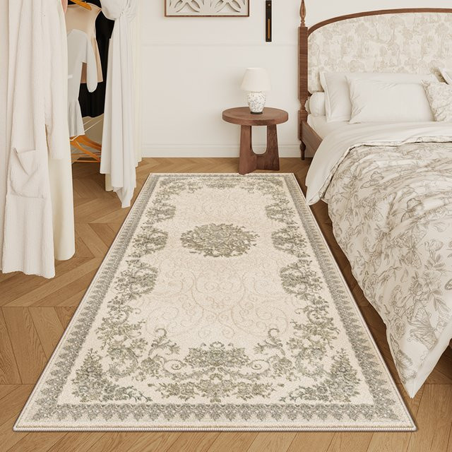 VIKAMA Moderner Orientteppich in Beige, wasserdichter und rutschfester Bodenmatte für Schlafzimmer und Flur, B/T: 120 x 50 cm - Bild 1