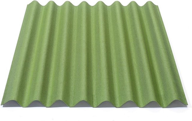 Onduline Easyline Bitumen-Dachplatte intensiv grün B/H: 76 x 100 cm, Dicke: 2,6 mm, Profil 95/38 - Bild 1