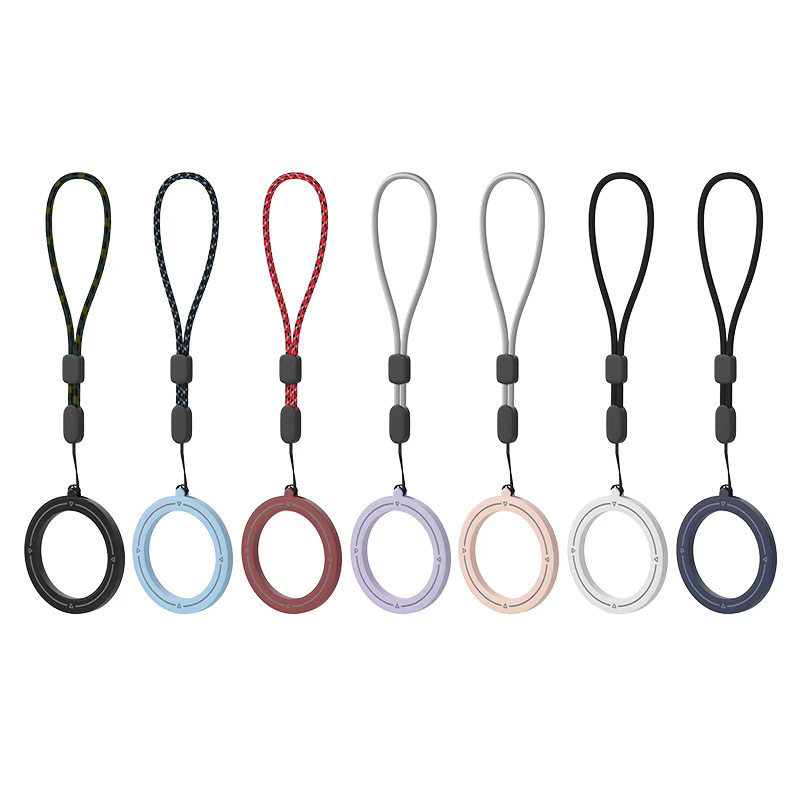 Magnetischer Handyhalter mit Fingerringständer und Lanyard-Schlüsselanhänger für MagSafe, WSSHE, Pink - Bild 4
