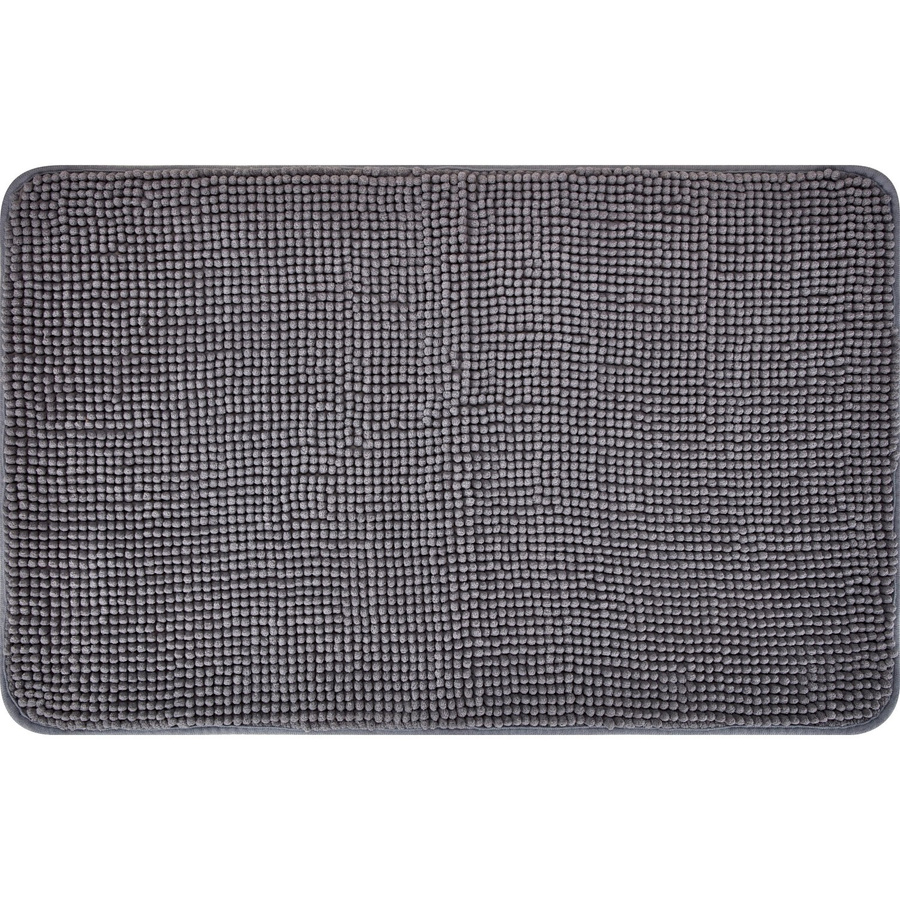 baliv Badematte aus Polyester in Dunkelgrau, rutschfest, B: 50 cm, T: 80 cm - Bild 2