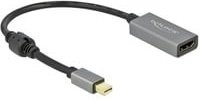 Aktiver Delock Mini DisplayPort auf HDMI Adapter 4K 60 Hz HDR, Grau/Schwarz, Länge: 20 cm - Bild 1