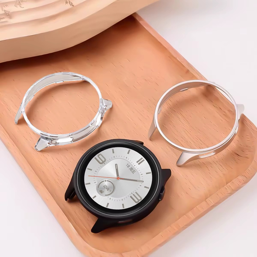 CAOWTAN Schutzhülle für Xiaomi Watch S5, PC, transparent, Unisex - Bild 3