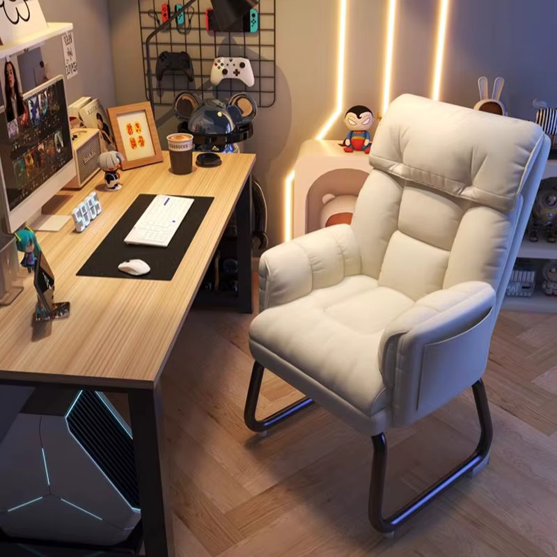 XIUWO Ergonomischer Gaming-Stuhl mit Liegefunktion und Kopfstütze aus weichem PU-Leder in Schwarz oder Weiß - Bild 2