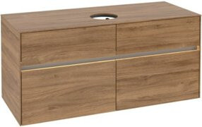 V&B Waschtischunterschrank Collaro mit Waschtisch und LED-Beleuchtung, B/H/T: 120 x 54,8 x 50 cm - Bild 1