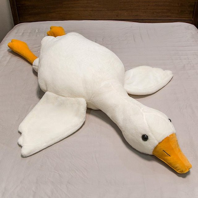 Weiße Gans, Plüschtier, 1,3 m - Bild 1