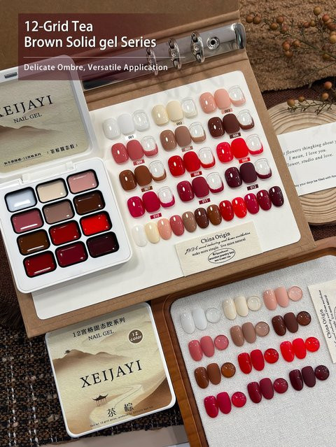 XEIJAYI Muster-Gel Nagellack, 12 Farben - Bild 1