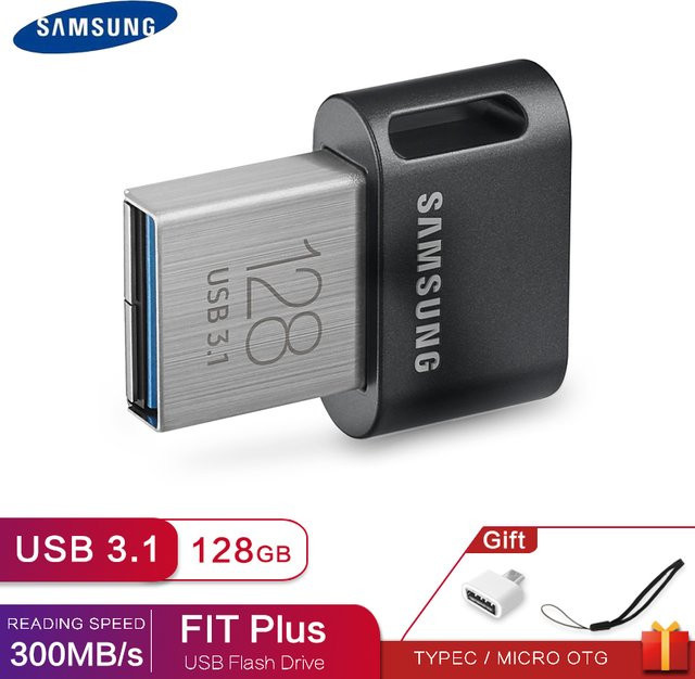 Samsung Fit Plus USB 3.1 Flash-Laufwerk aus Metall mit bis zu 512 GB Speicherplatz - Bild 1