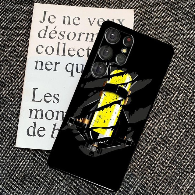 Feuerwehrmann Helden Schutzhülle für Samsung Galaxy S25 Ultra S24 S23 S22 S21 S20 FE und S10 Plus in Schwarz - Bild 1