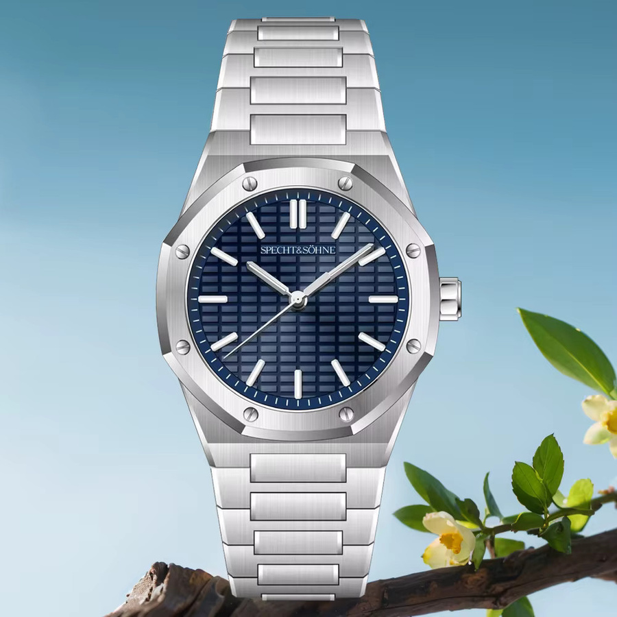 Specht & Söhne Armbanduhr, Quarz, Edelstahl, Saphirglas, 38 mm, Herren - Bild 5